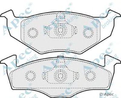APEC BRAKING pad933 -  Комплект тормозных колодок, дисковый тормоз